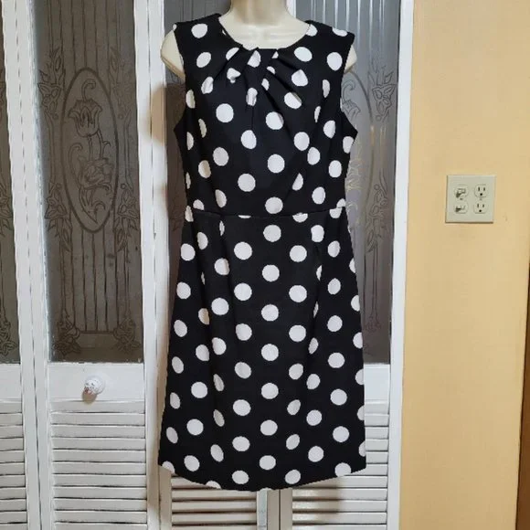 chinese dress ladies Fit N Flare Polka Dot Dress main image 0
